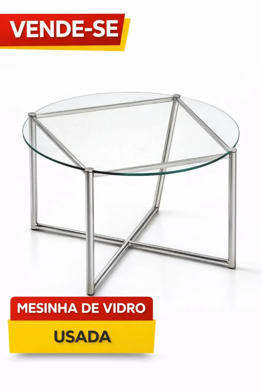 Mesinha de Centro de Vidro 