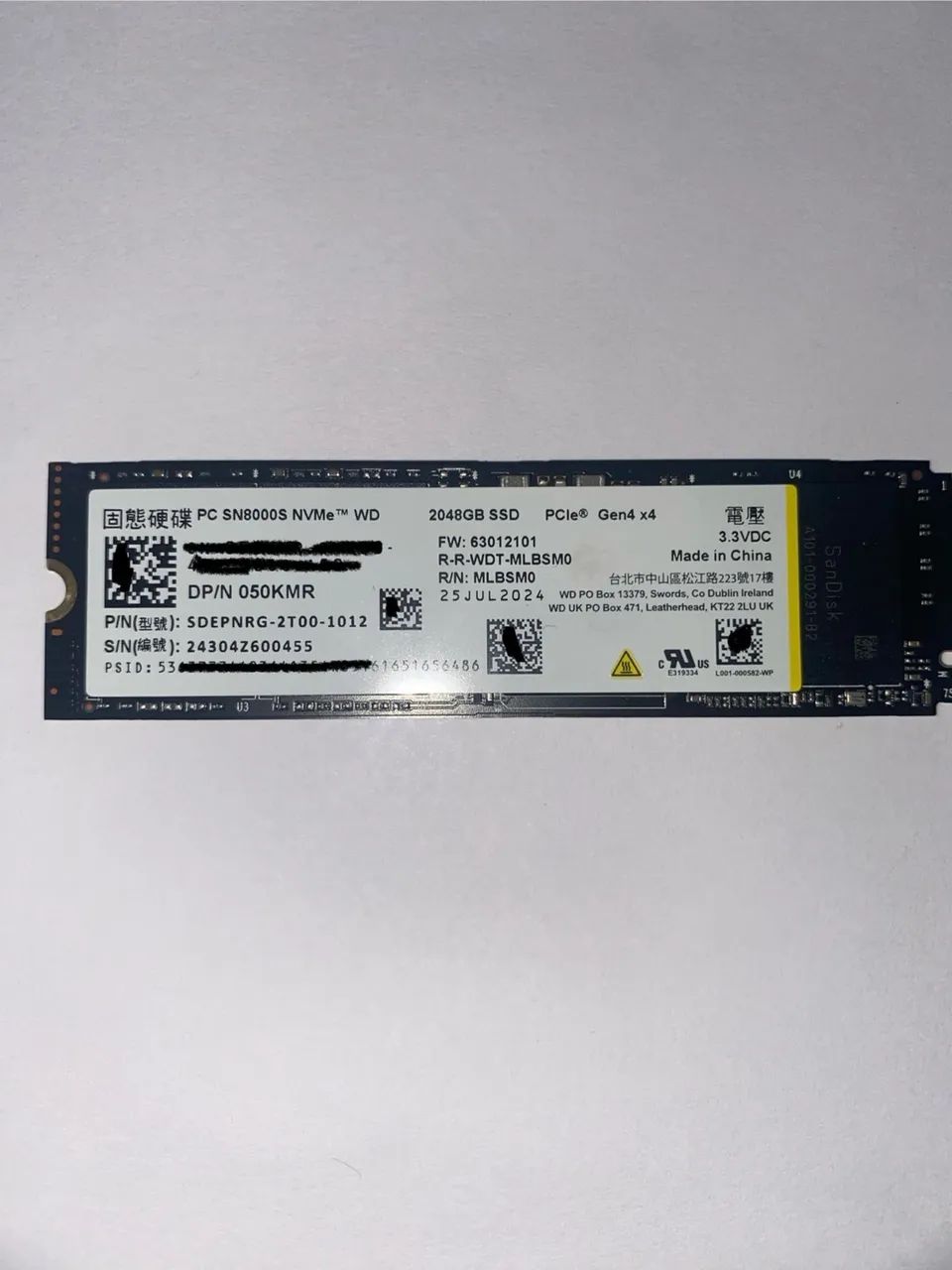 Ssd 2TB PCIe Gen4