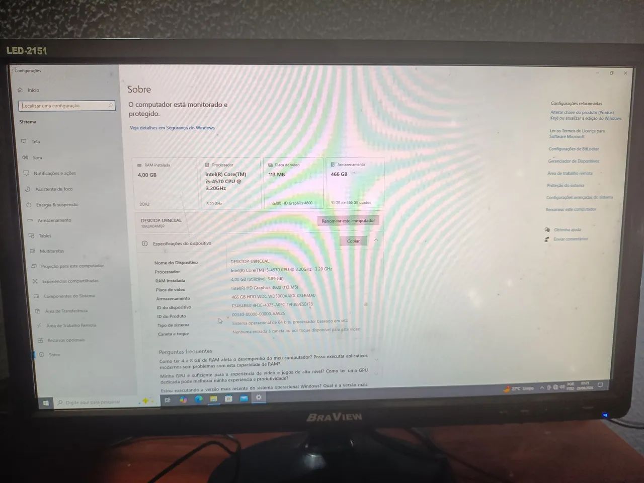Computador Lenovo completo i5-4570 3,2ghz - Foto 3