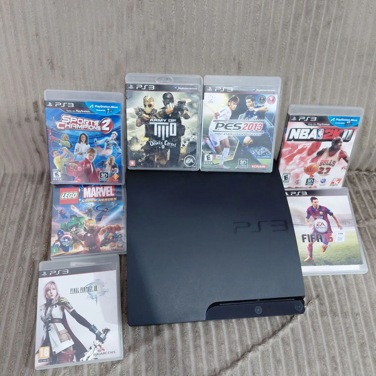 Playstation 3 com Kit PS Move + 7 jogos - Foto 2