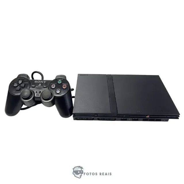 Nintendo Switch PS2 SCPH-70000 CONSOLE PLAYSTATION 2 SLIM RACING PACK (SCPH-70000 GT) PRETO (JPN