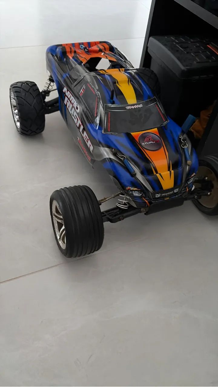 Traxxas Nitro Rustler com upgrades  - Foto 5