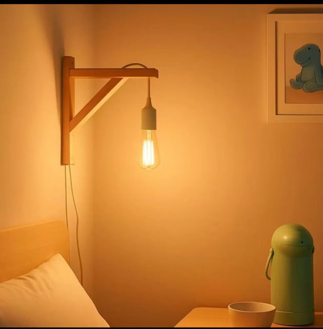 Luminária pinus tipo mão francesa - quarto bebê  - Foto 4