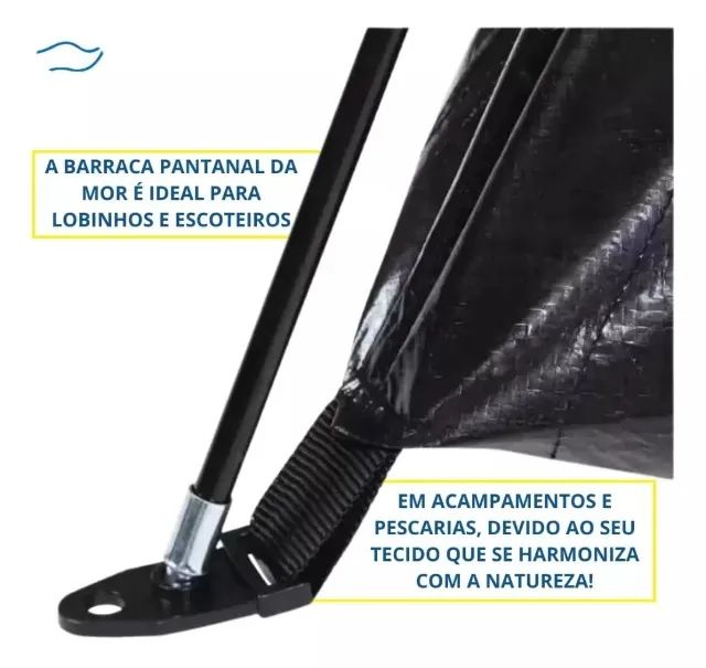 Barraca Camping Para 3 Pessoas Mor Azul ou Verde Pantanal - Foto 5