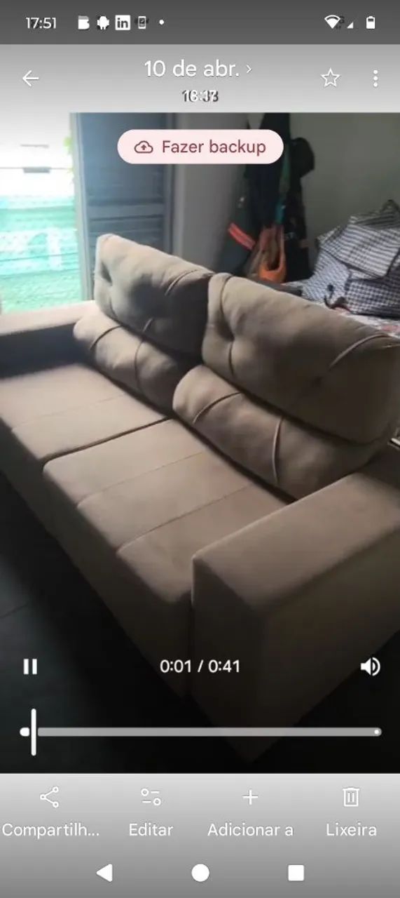 Vende -se Sofá Retrátil 3 lugares - Foto 3
