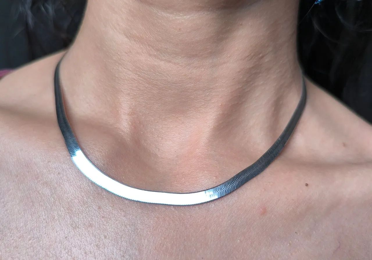Cordão de prata feminino - Foto 4