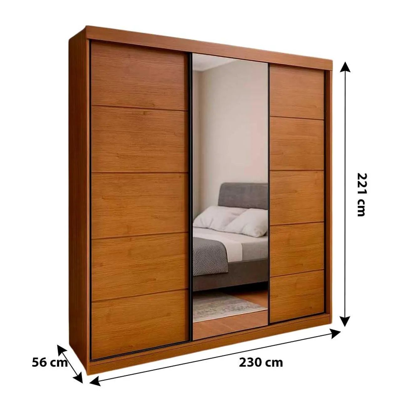 Guarda Roupa Casal 3 Portas (não é MDF)  - Foto 2