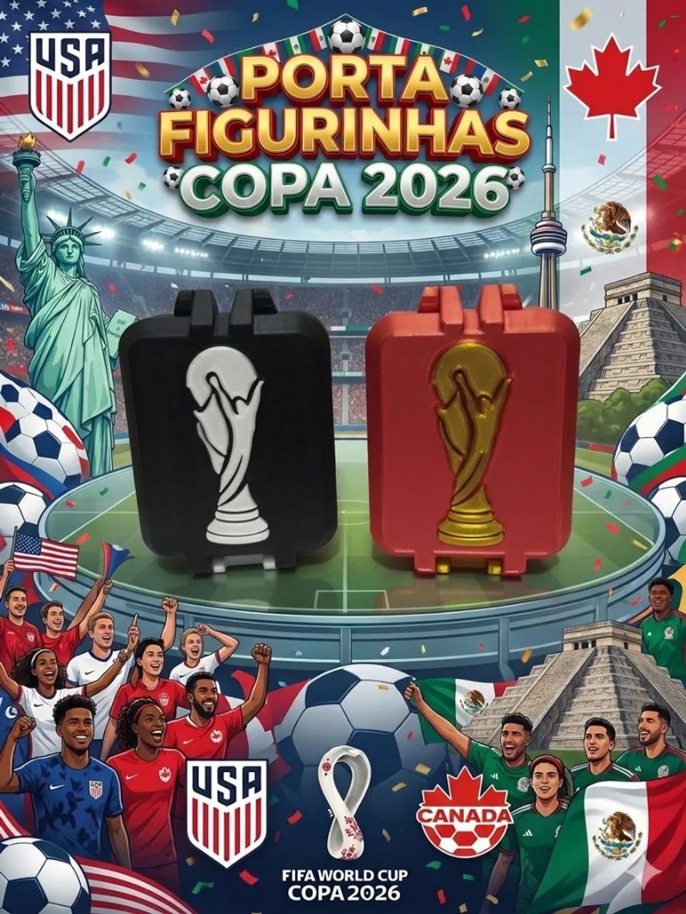 Porta figurinhas copa do mundo 2026 - Foto 2