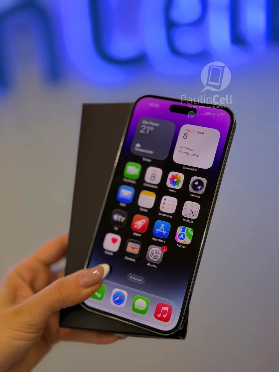 14 PRO MAX 128GB ROXO  - Foto 2