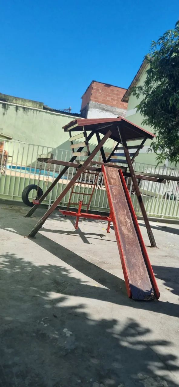 Playground de madeira - Foto 4