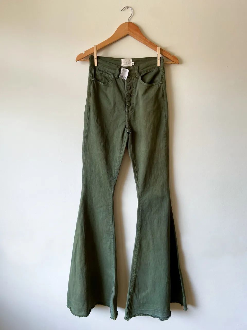 Calça flare verde - N.Y.B.D 
