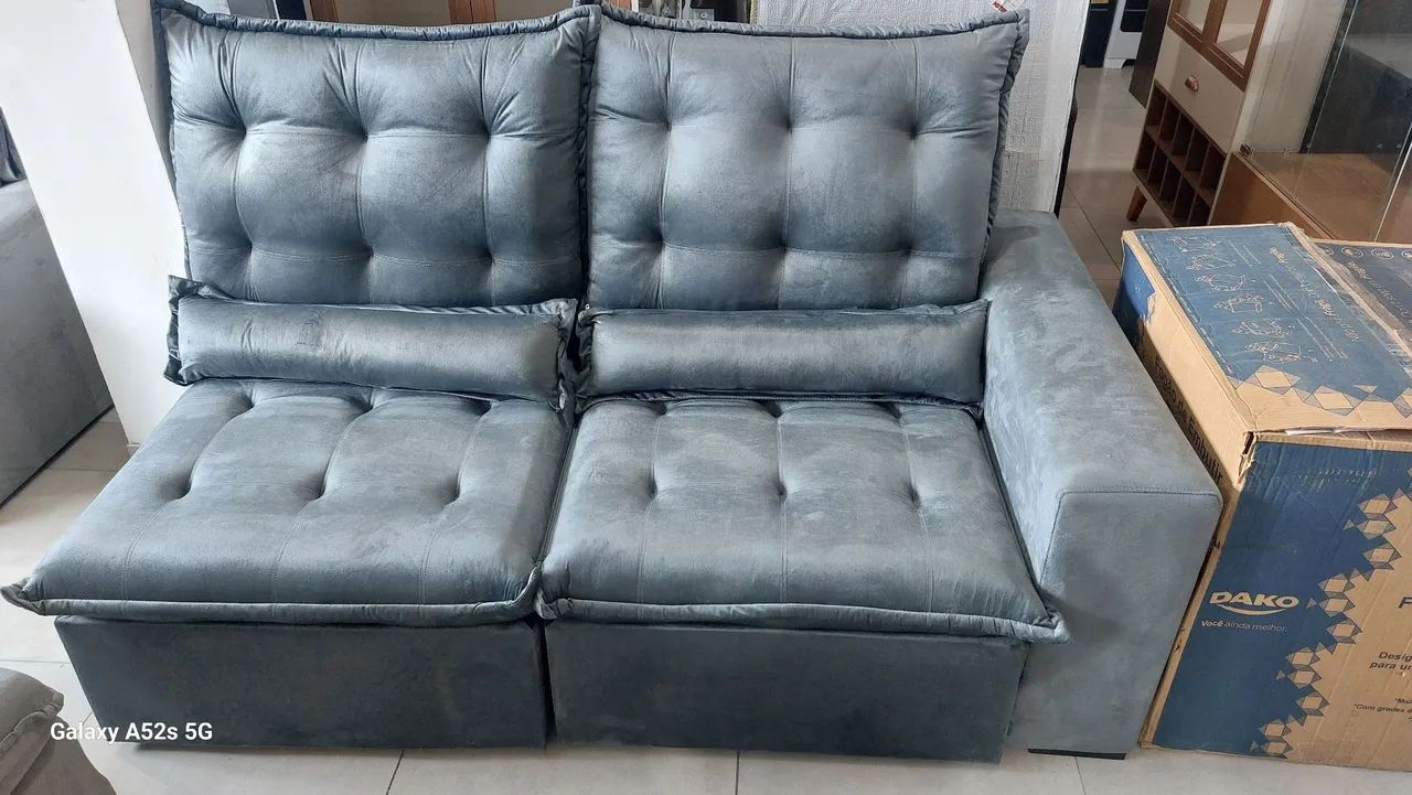 Sofa retratil reclinavel 2 modulos