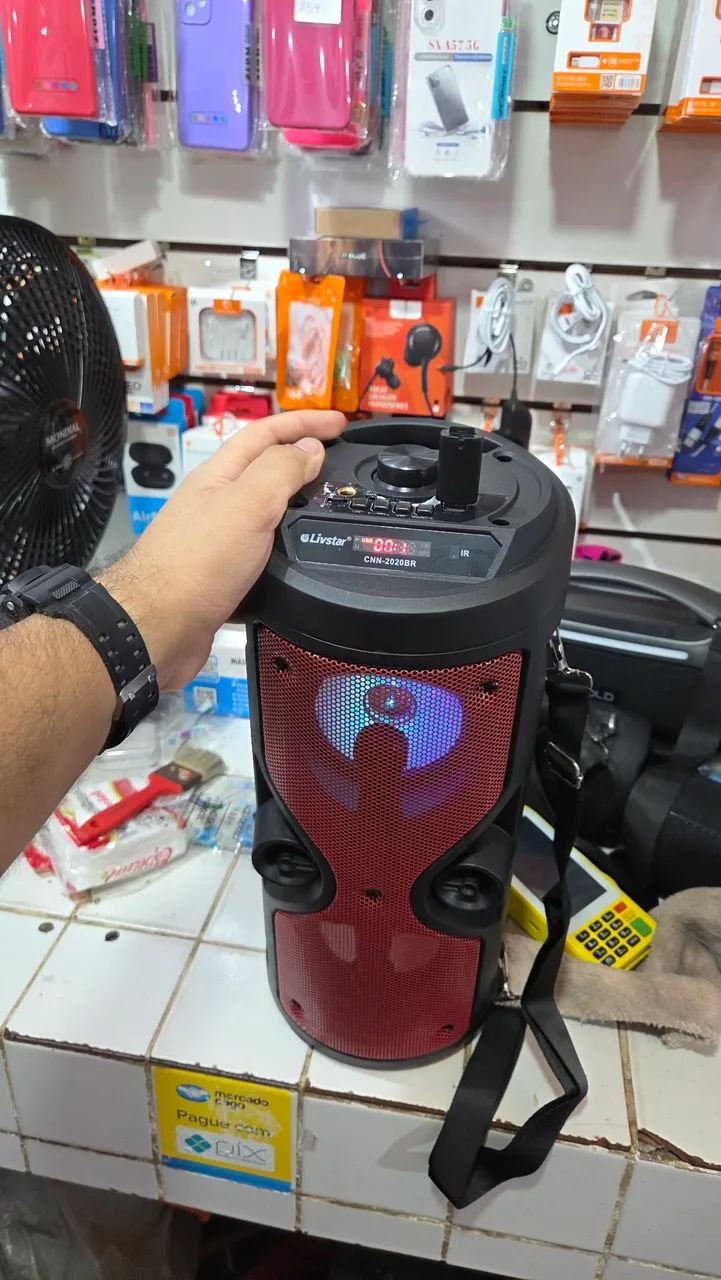 Caixa de Som Bluethooth com Controle e Microfone  - Foto 3