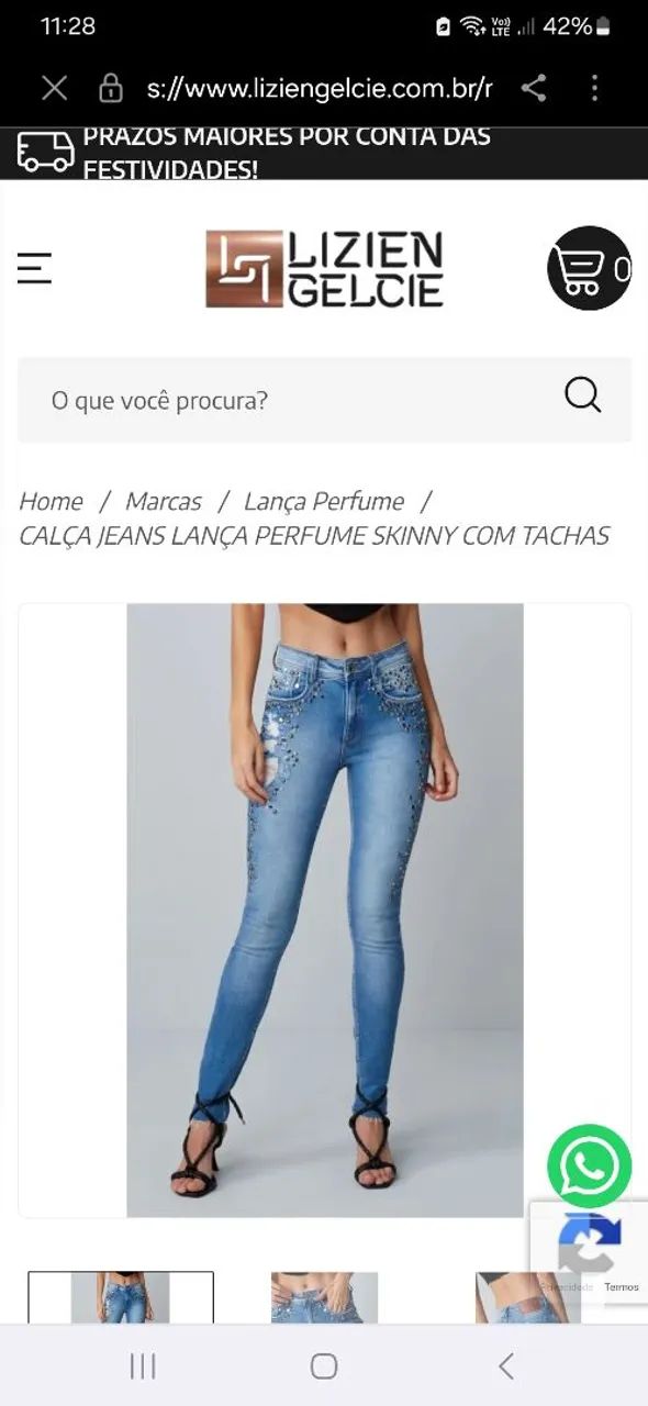 Calça Jeans LANÇA PERFUME  - Foto 5