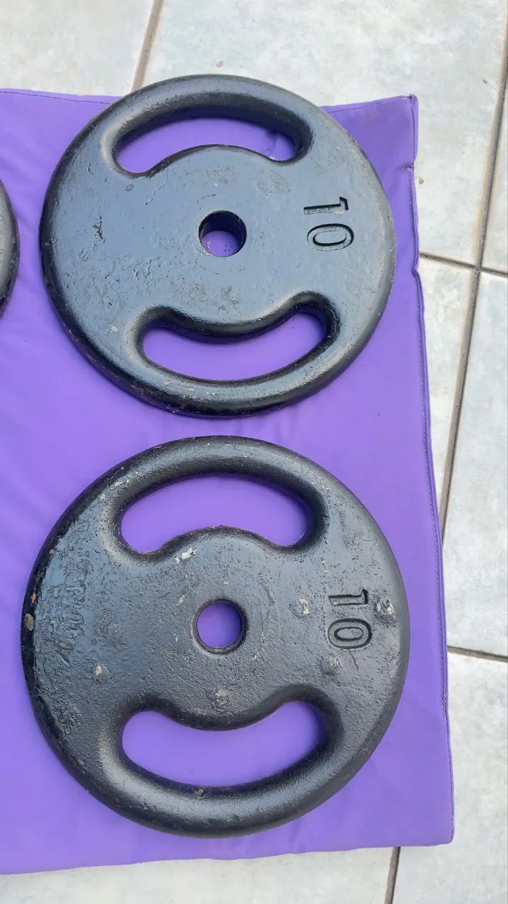 VENDO KIT DE MUSCULAÇÃO- ÓTIMO ESTADO - Foto 5