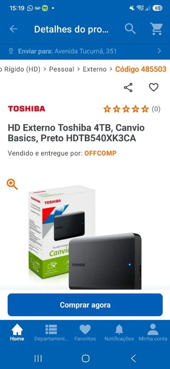 HD Externo Toshiba 4TB, Canvio Basics - Foto 4