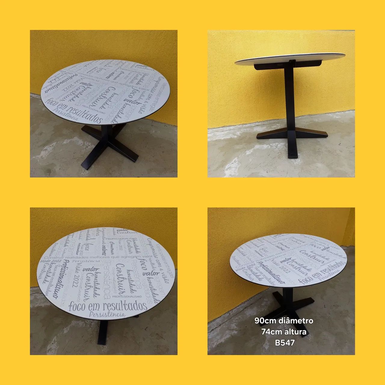 Mesa redonda 90cm diâmetro 