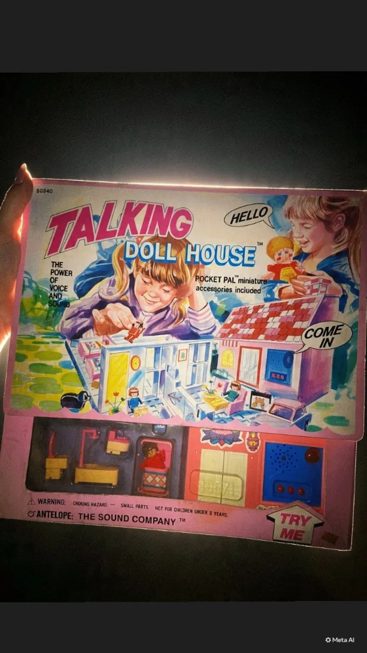 Brinquedo VINTAGE NOVO!Doll House raro brinquedo eletrônico importado anos 80 - Foto 3