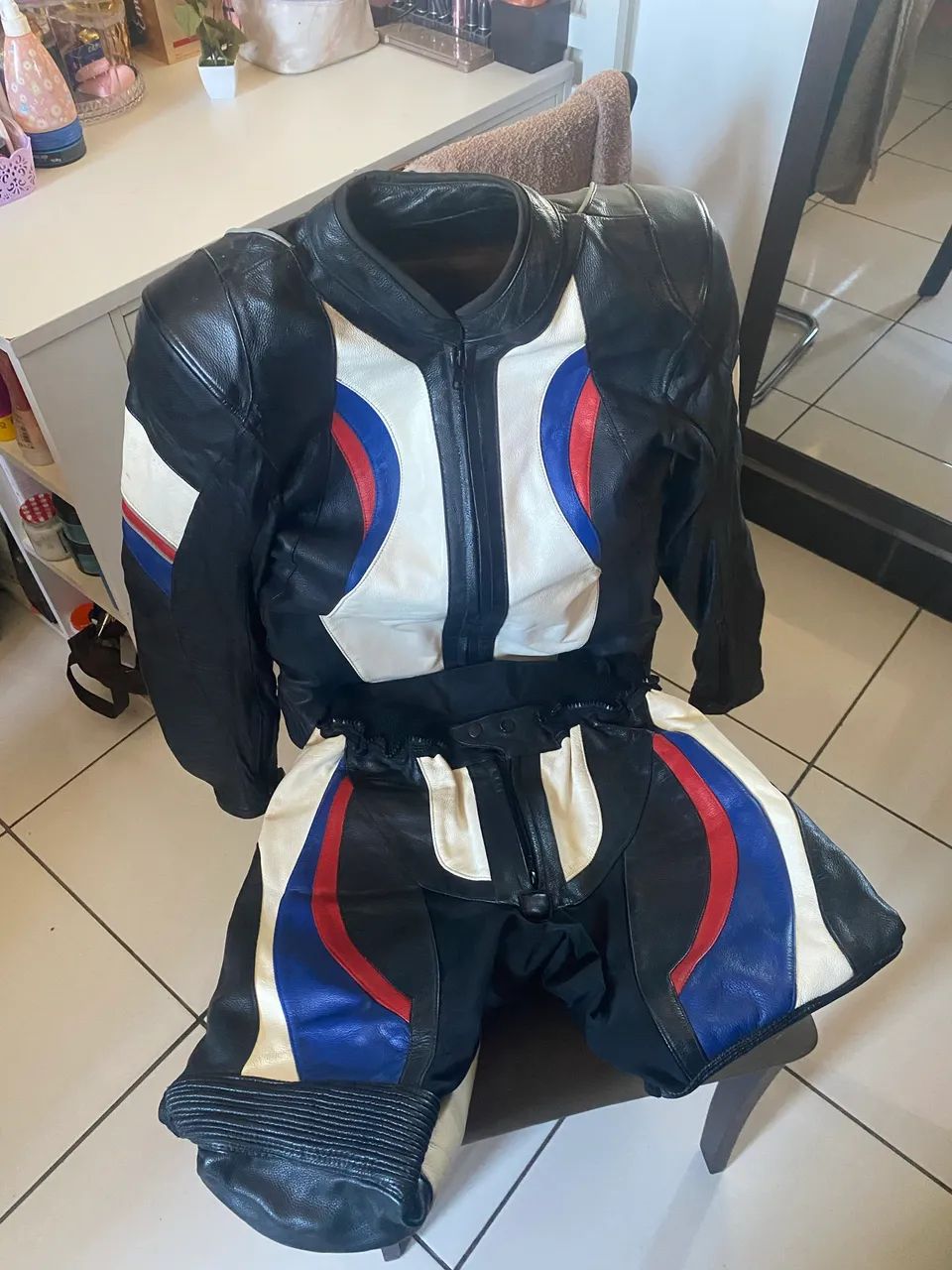 Macacão motociclista Couro Carmona BMW - Foto 2