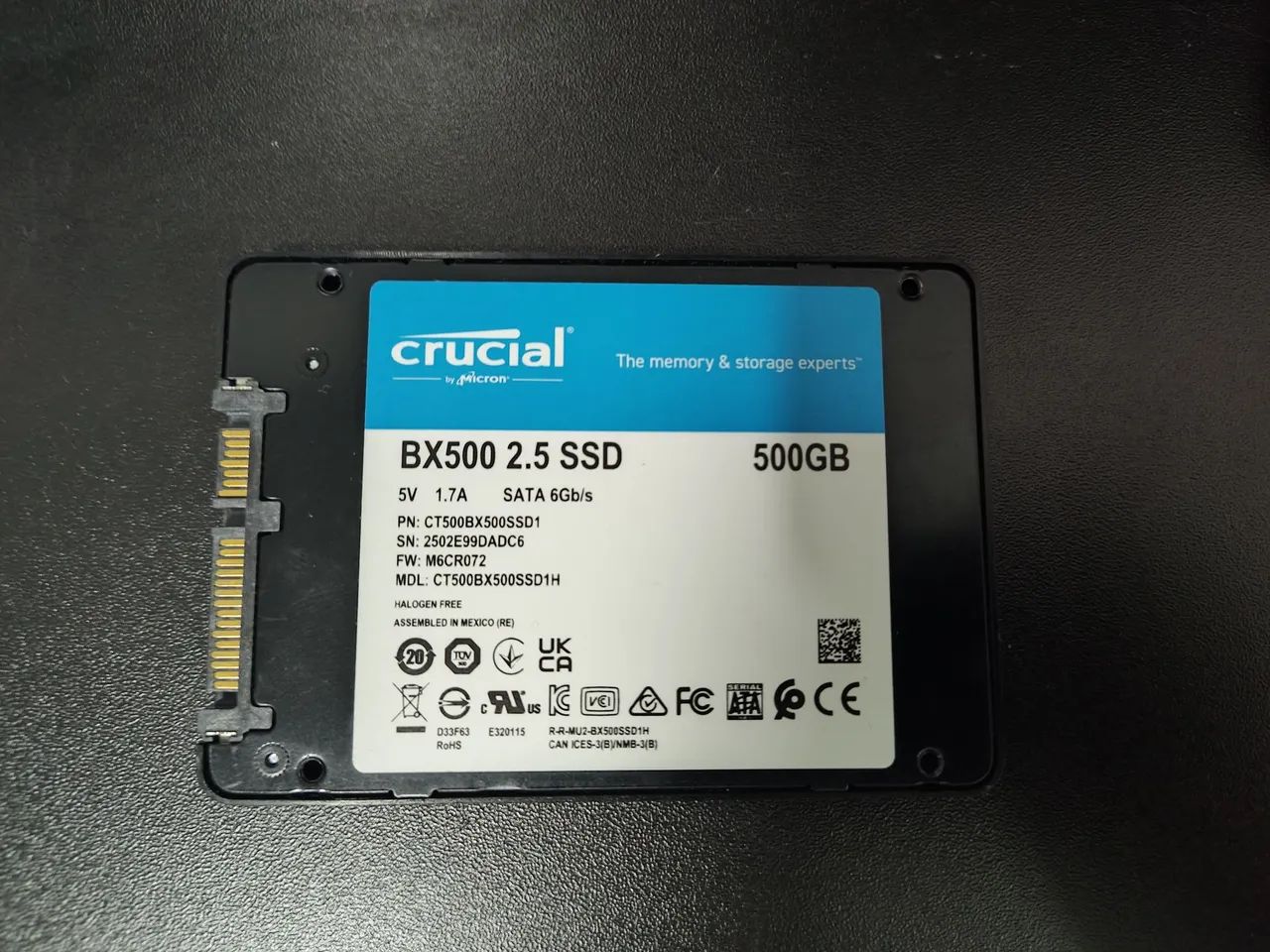 SSD SATA 500GB Crucial - Foto 4