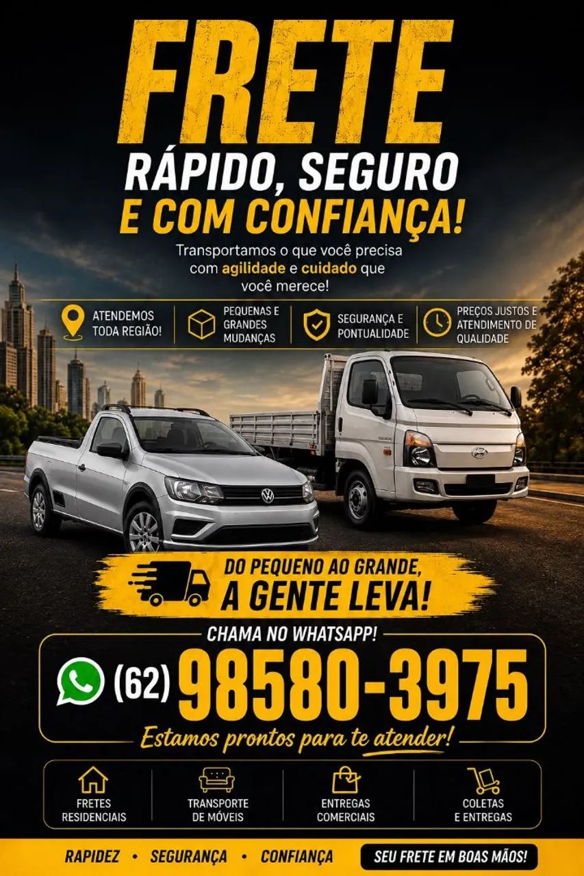 FRETE E PEQUENAS MUDANÇAS 