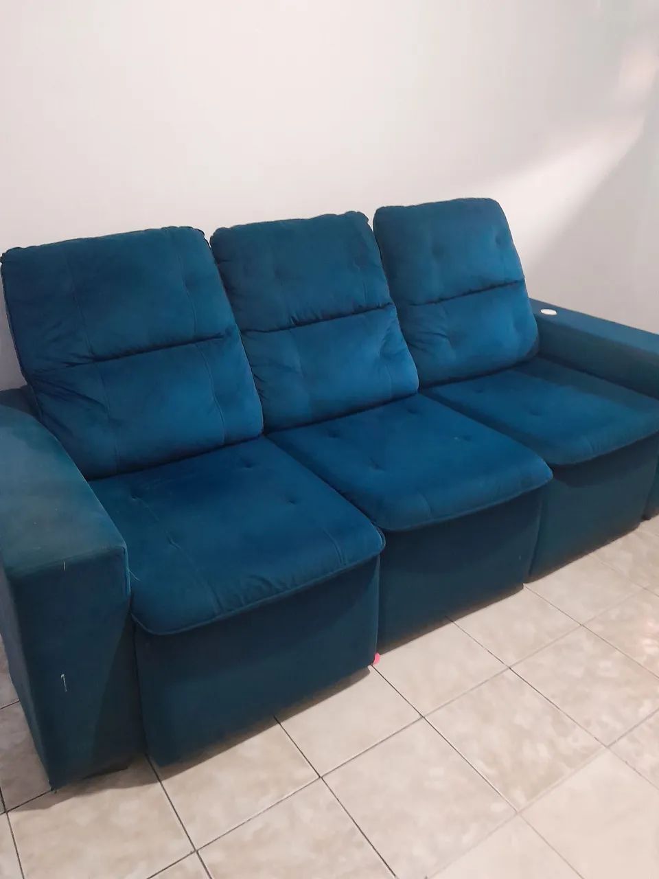 Sofá retrátil bem conservado. - Foto 2
