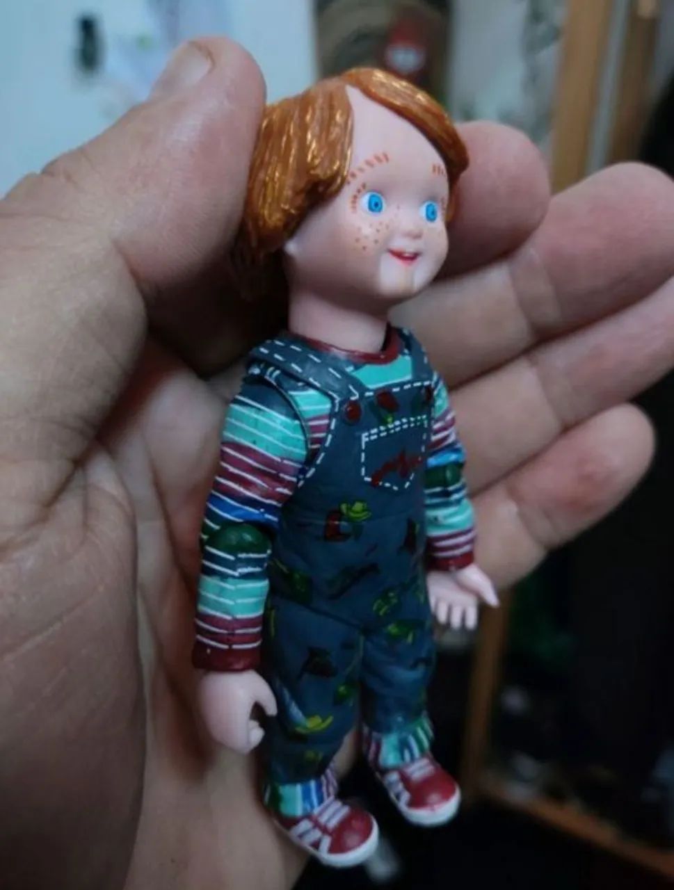 Boneco chucky brinquedo assassino 10cm