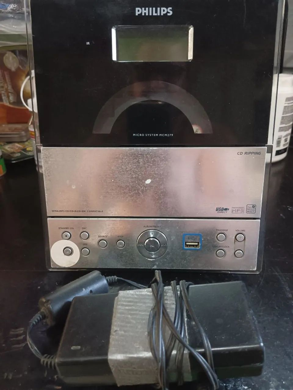 Som Micro System Philips Mcm279 No Estado (para Conserto / Peças), LEIA O ANÚNCIO - Foto 6