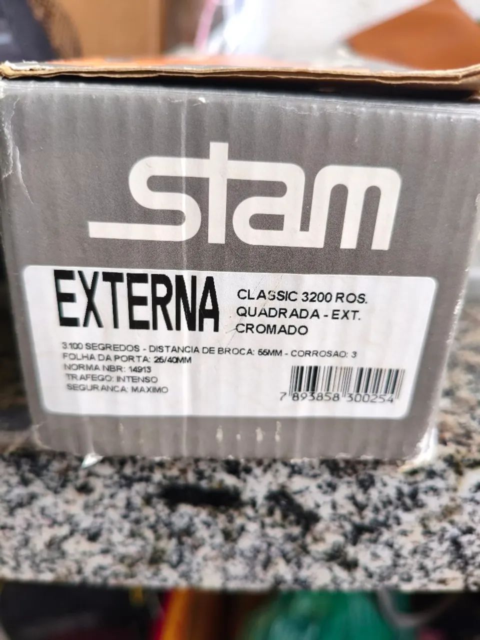 Fechadura Stam Classic Cromada Quadrada - Foto 4