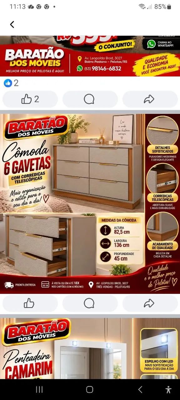 Quero comprar comoda nova ou usada em otimo estado 
