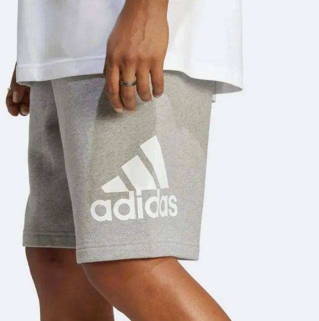 bermuda moletom adidas logo masculina - Foto 2
