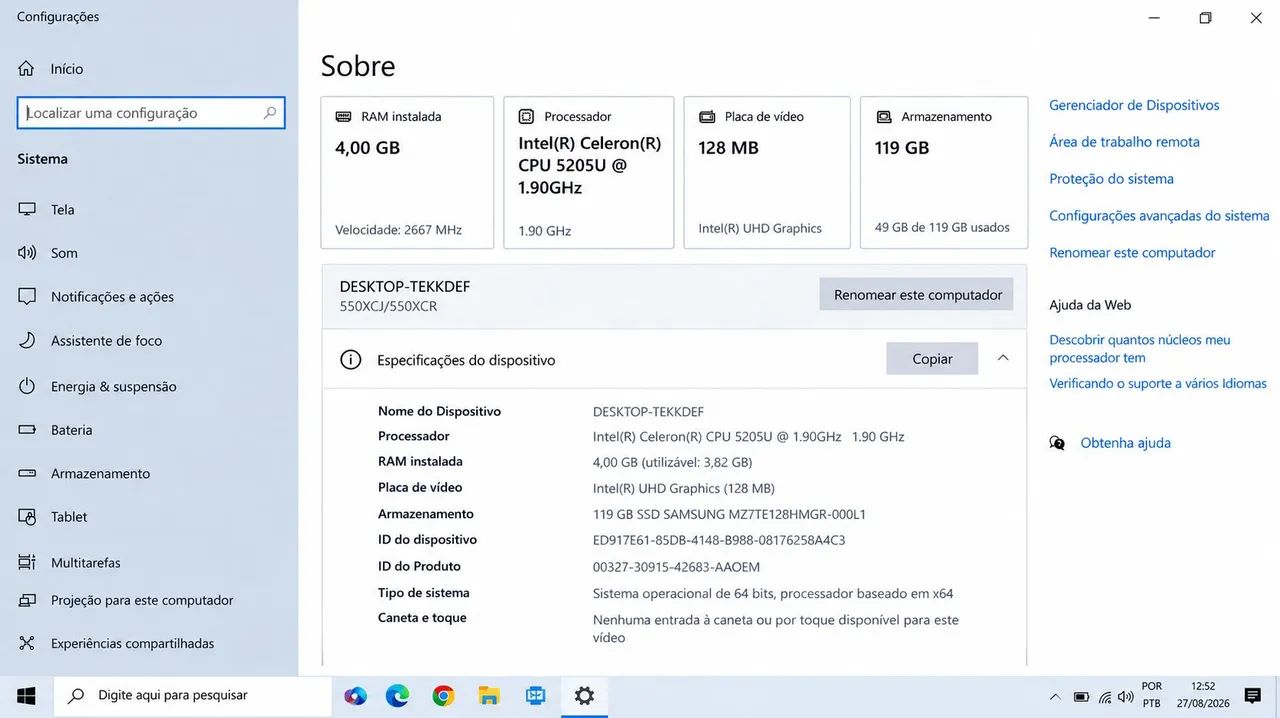 Notebook Samsung Book Branco Rápido e Impecável - Foto 5