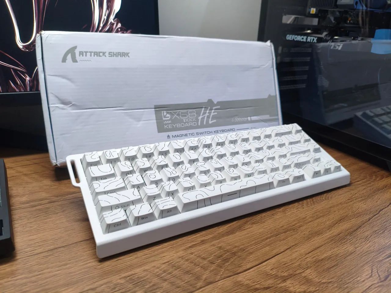 Teclado Magnético Gamer Attack Shark X68he