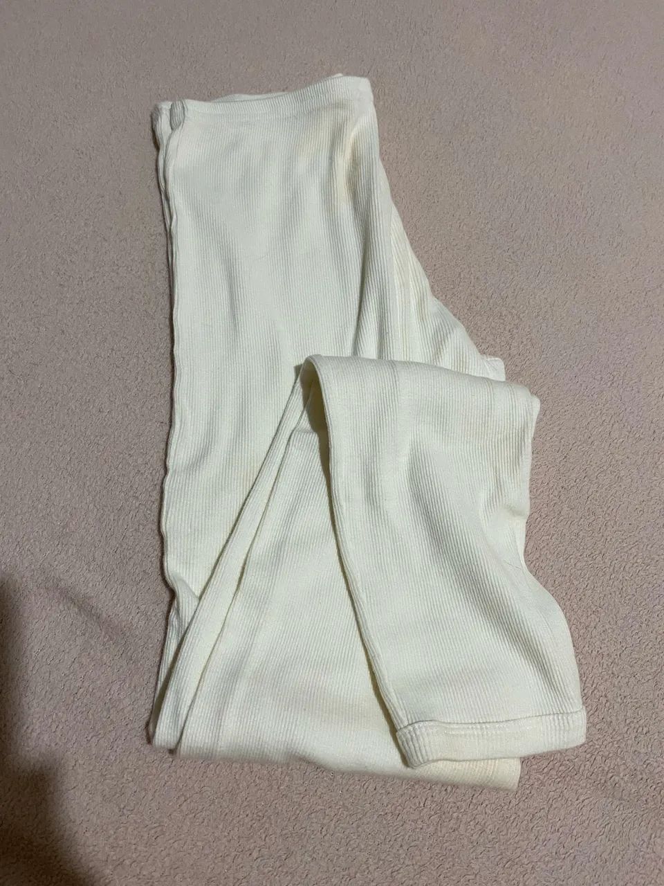 Calça de pijama feminina, tamanho P, de algodão.