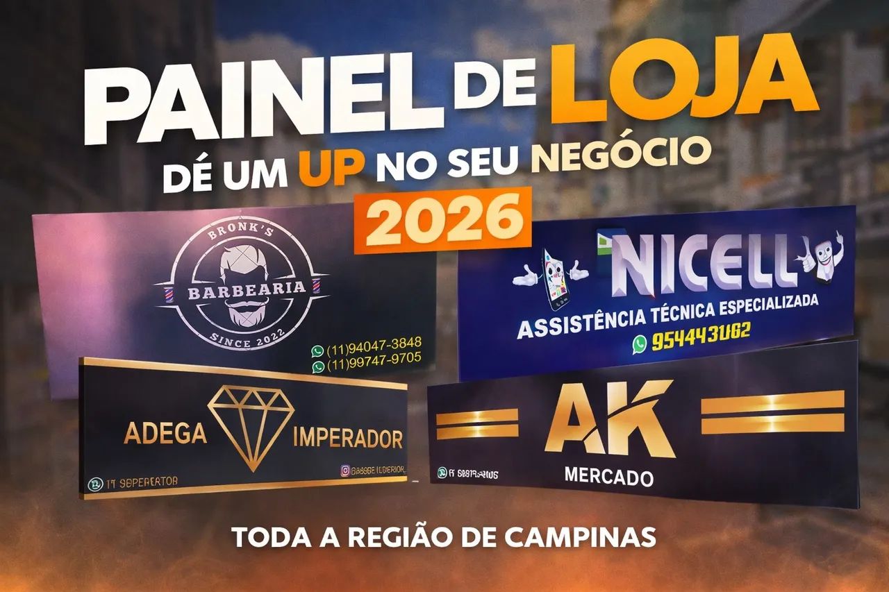 PAINEL FACHADA LOJA - Ler a descrição 