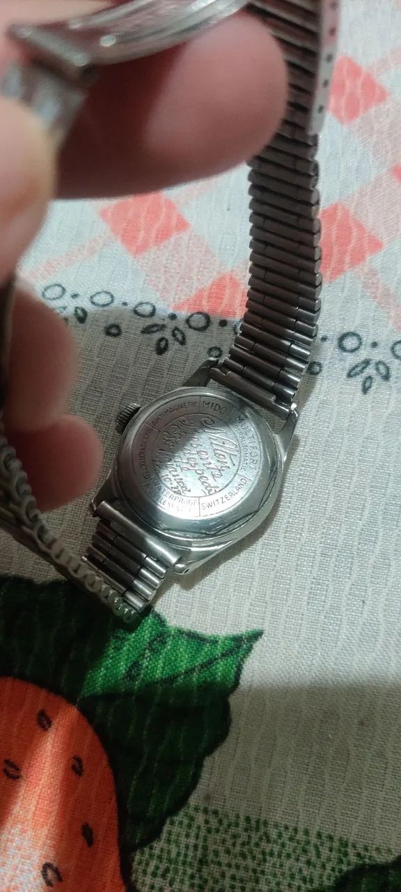 Mido vintage funcionando normalmente todo em aço inox automático original  - Foto 2