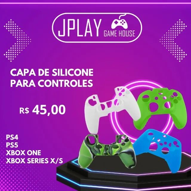 Capa silicone controle video game