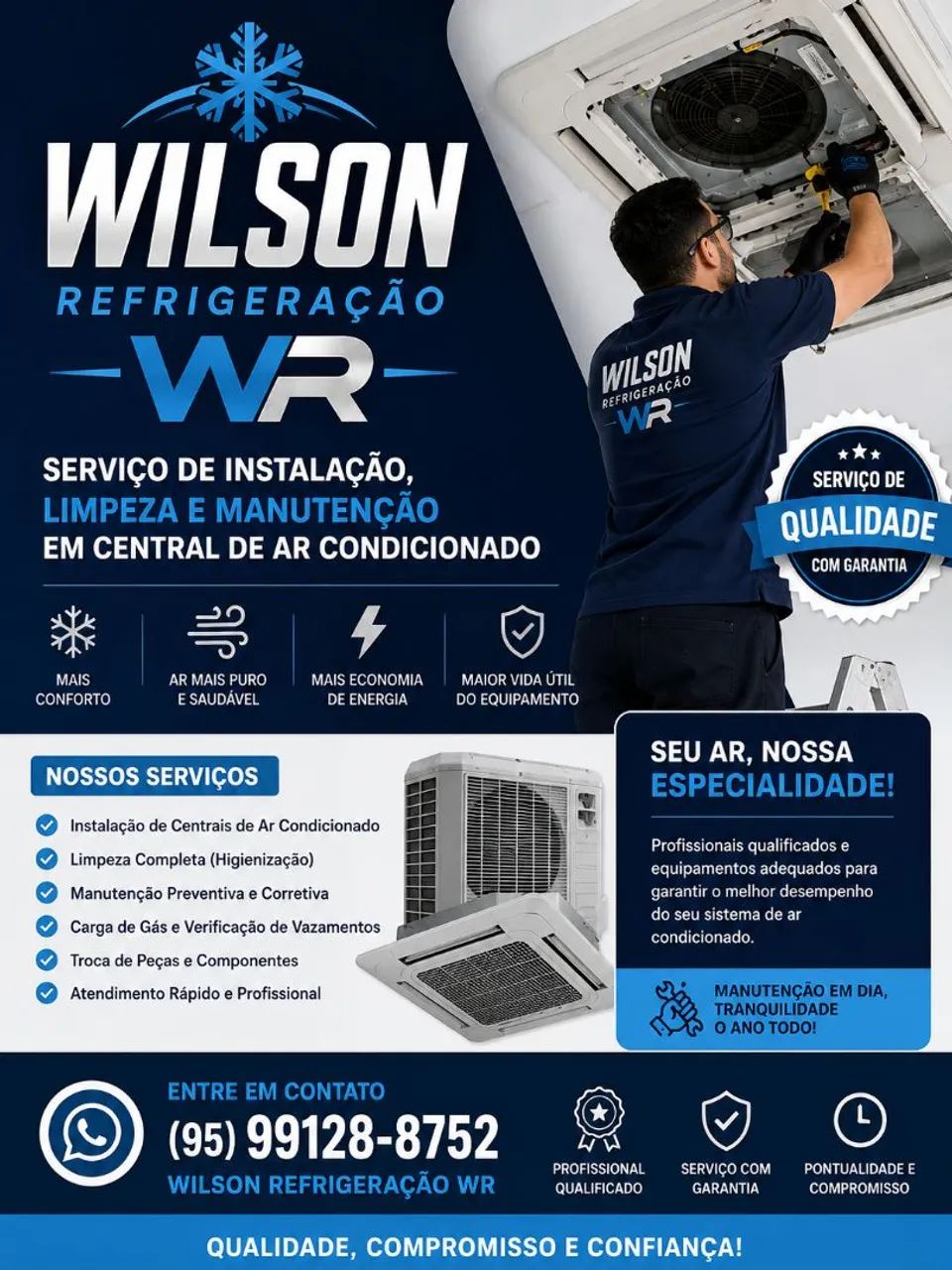 Limpeza e manutenção de ar condicionado!