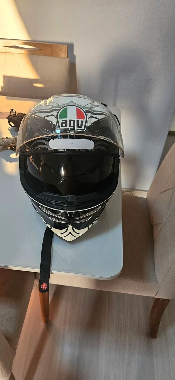 Agv capacete cinza - Foto 2