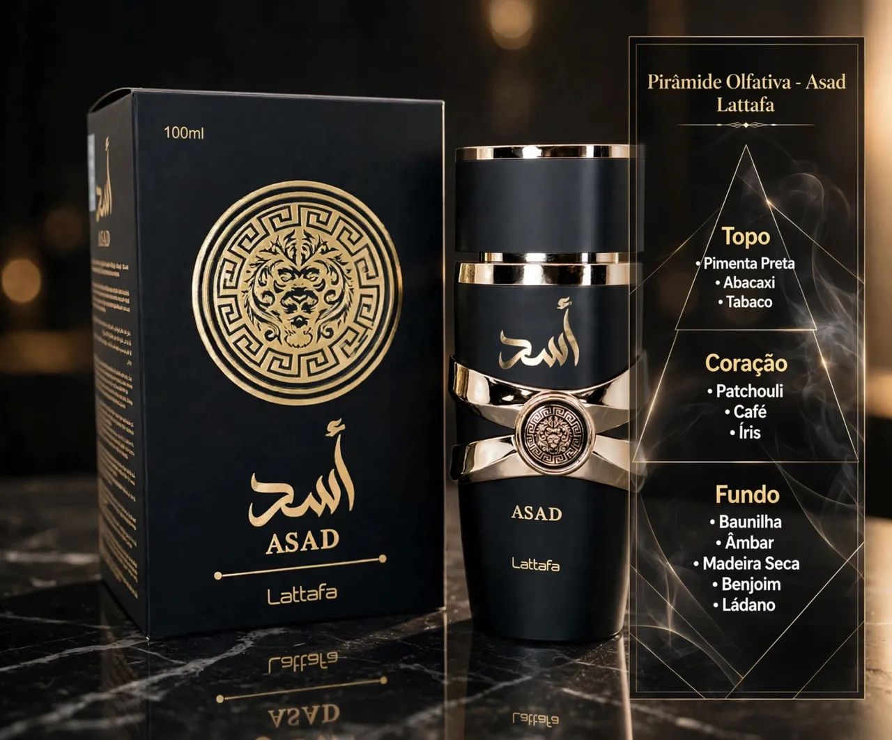 Perfume Asad tradicional EDP masculino 100ml original. - Foto 2