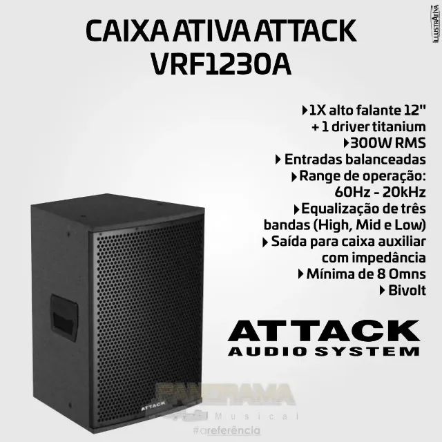 Caixa ativa Attack VRF1230a  - Foto 3
