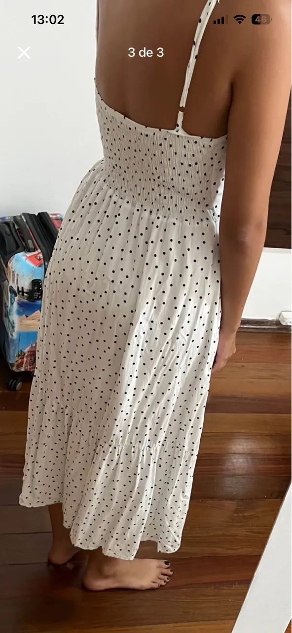 Vestido midi bolinha - Foto 2