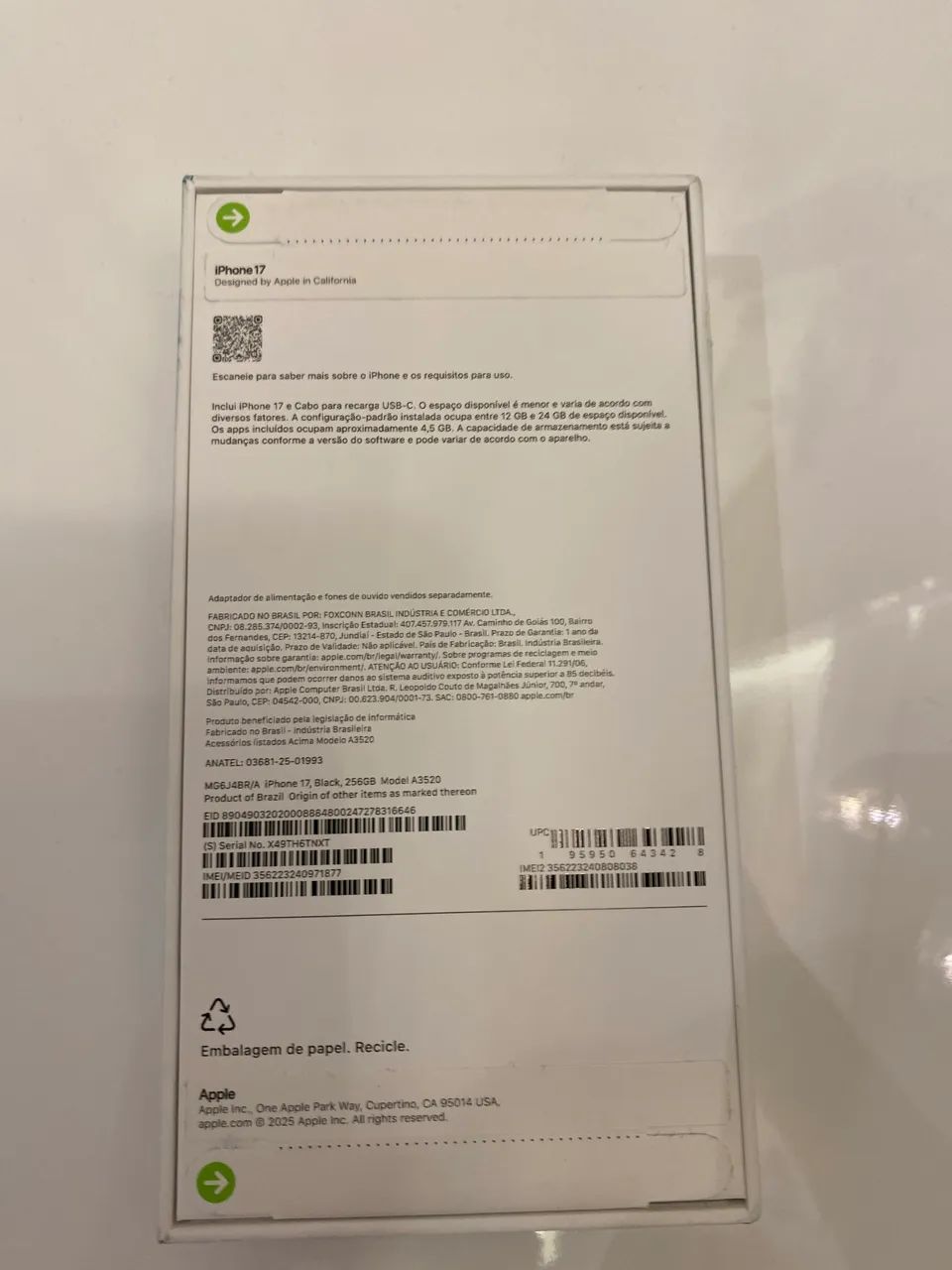 iPhone 17 Black - 256GB - Lacrado - Foto 2