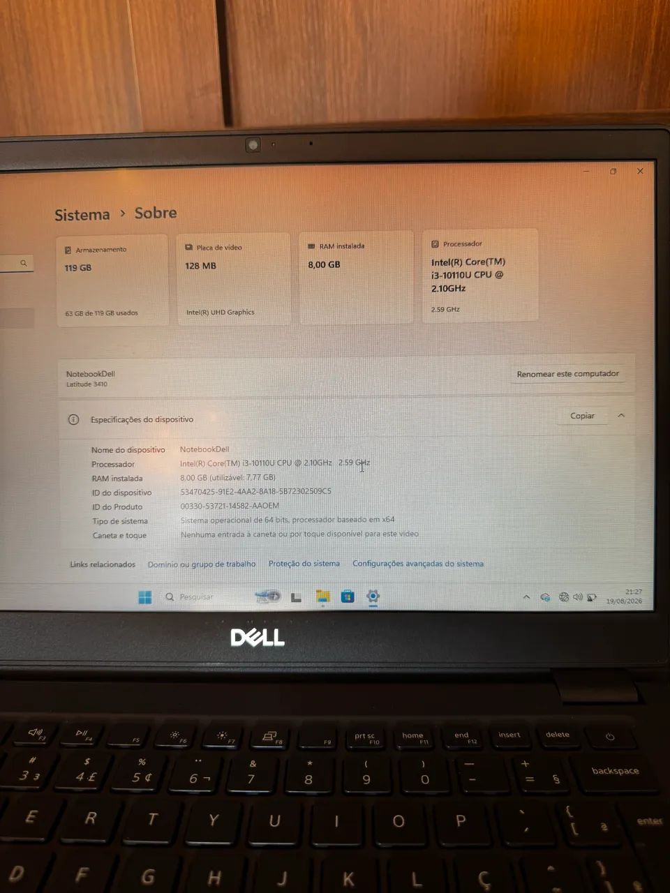 Notebook Dell Latitude 3410 I3-10° Geração - Foto 2