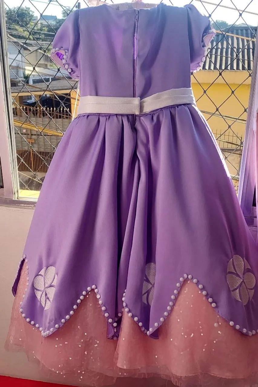 Vestido Fantasia Princesa Sofia 