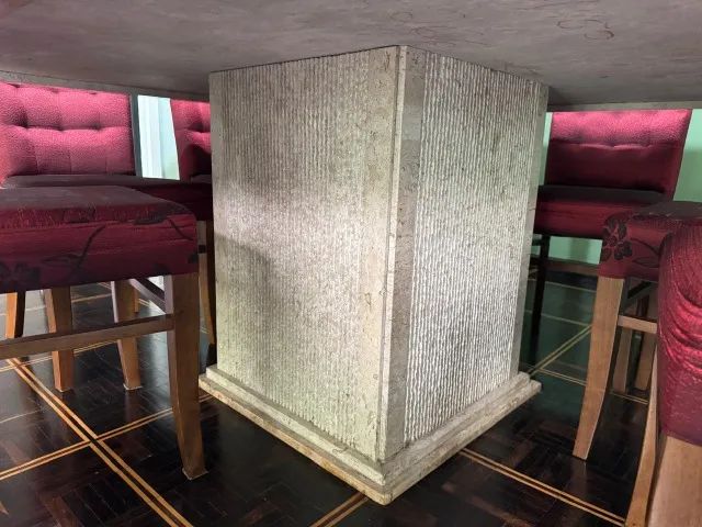 Mesa de Jantar Quadrada Mármore Travertino - Foto 2
