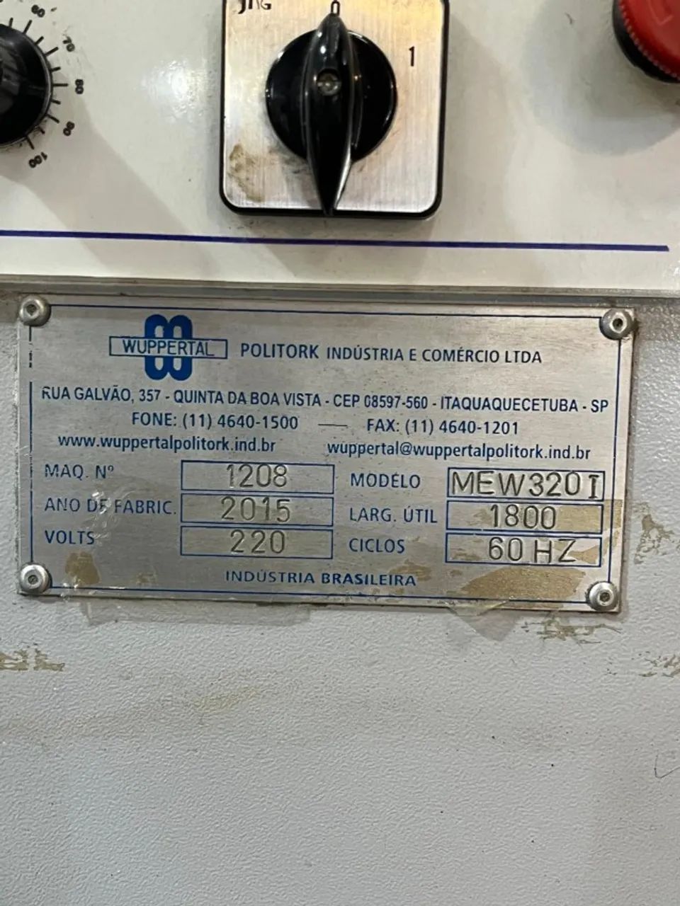 Calandra de sublimação Wuppertal 320 mm Cilindro 180 cm em Perfeito Estado - Foto 5