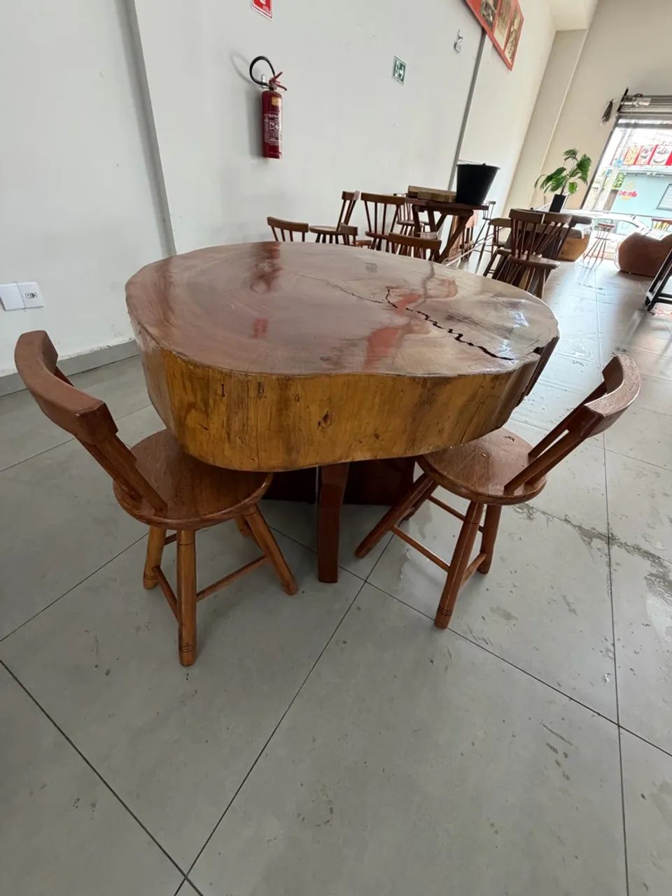 Conjunto mesa rústica  - Foto 3