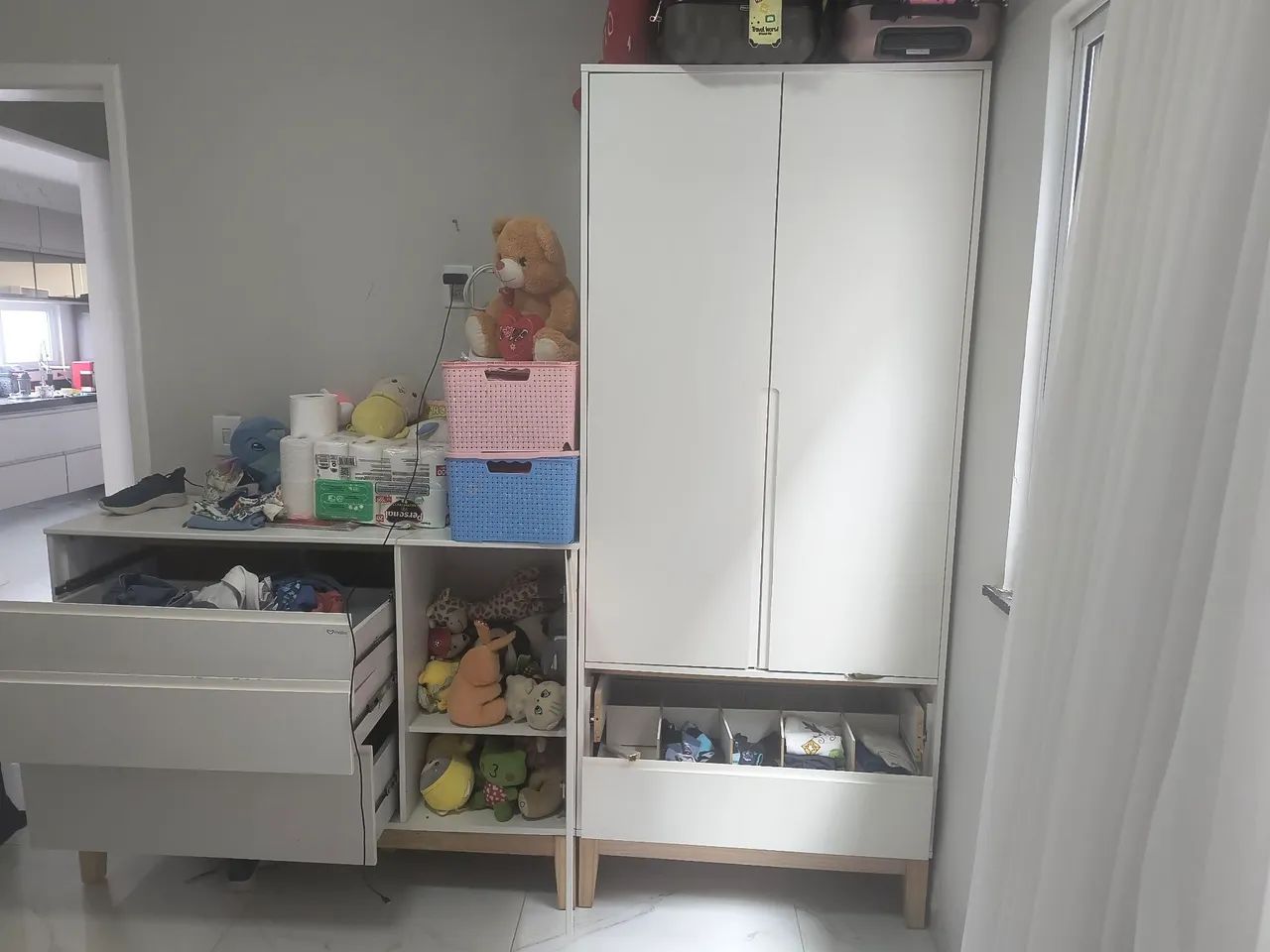 Guarda roupa e cômoda infantil  - Foto 3