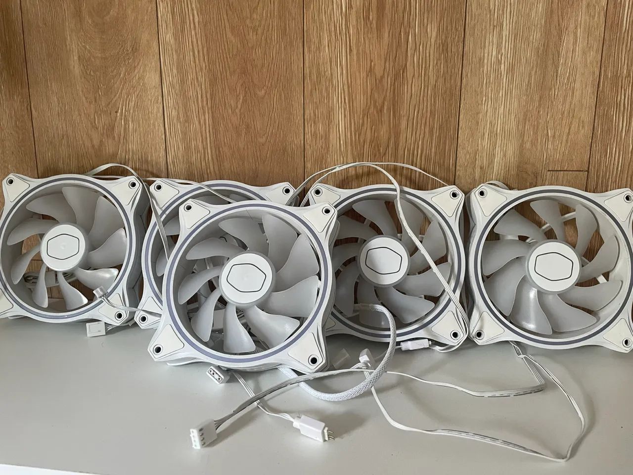 KIT 6 VENTOINHA COOLER MASTER BRANCA NOVA!